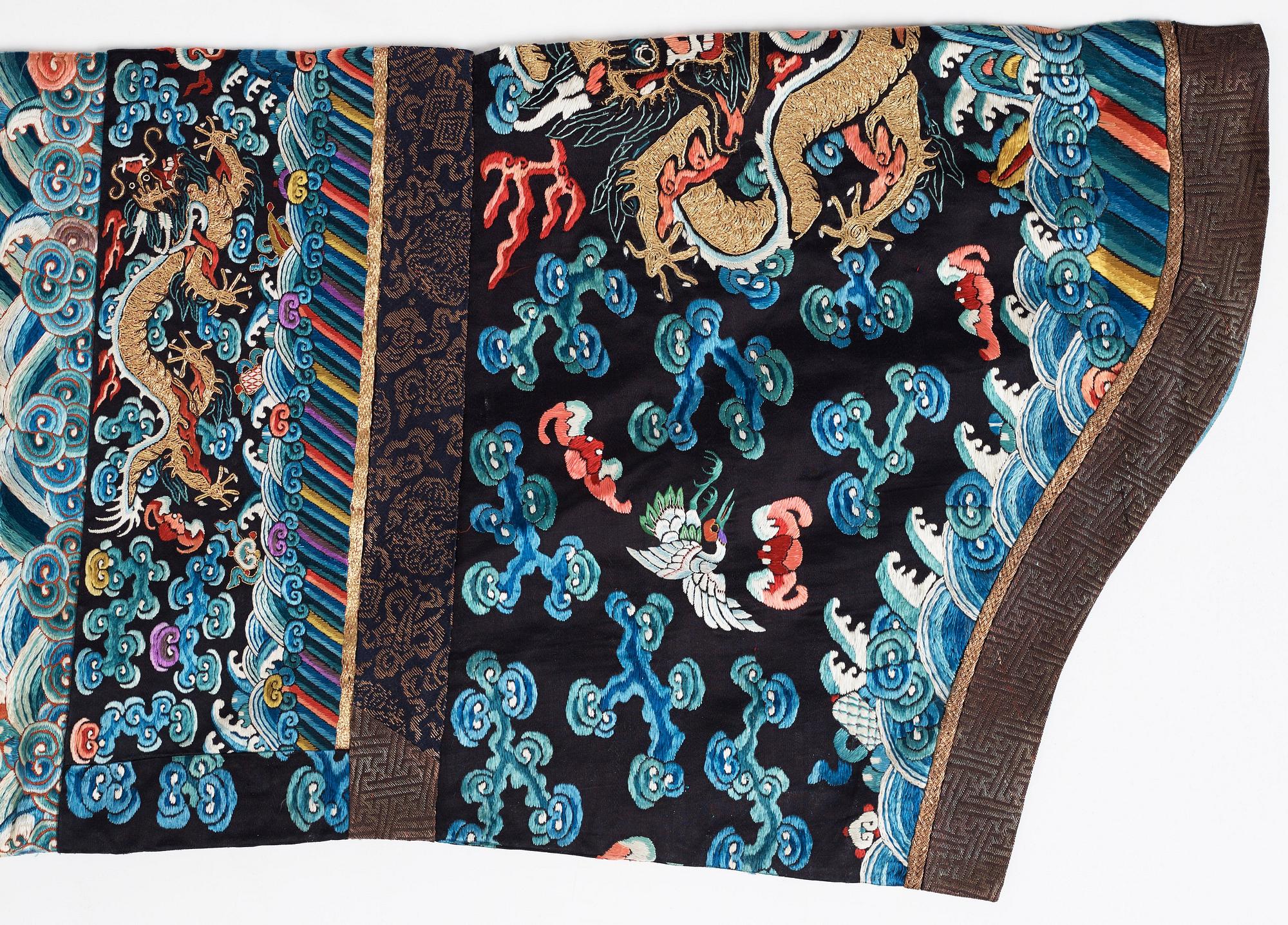ROCK, broderat siden. Qingdynastin, 1800-tal.