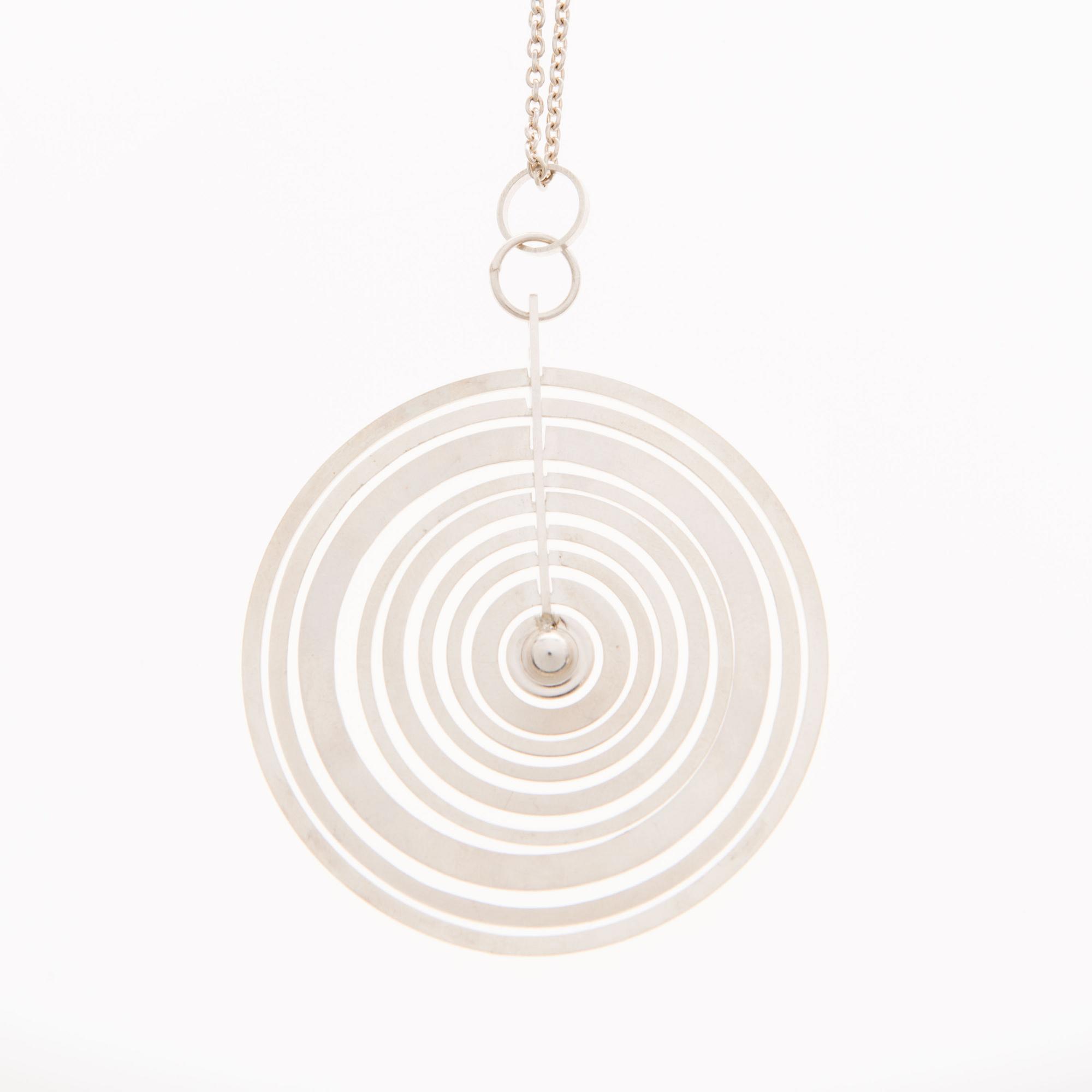 TAPIO WIRKKALA, TAPIO WIRKKALA, HÄNGE, "Silvermåne", silver. Kultakeskus 1971.