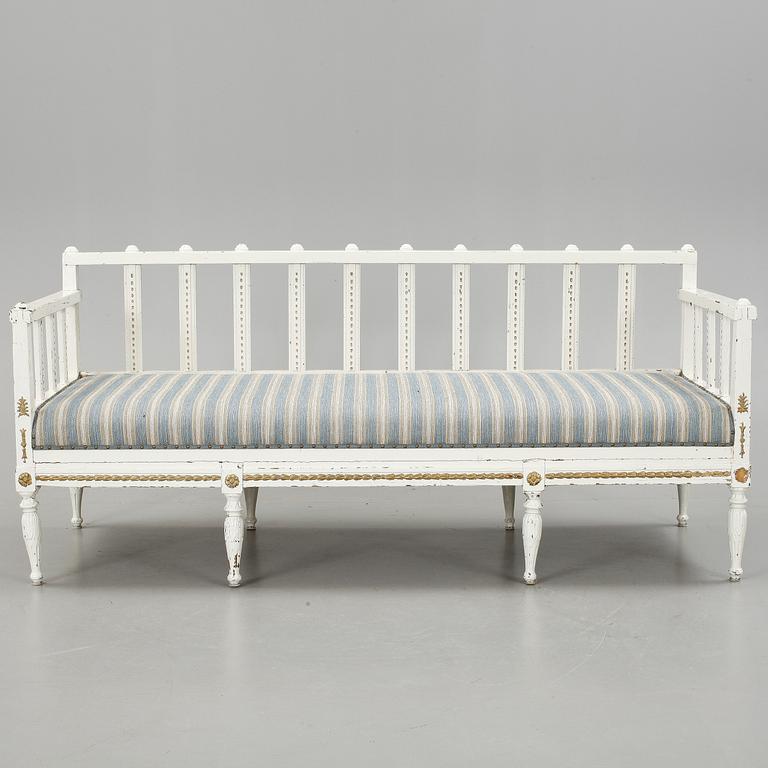 SOFFA, gustaviansk stil, 1800-tal.