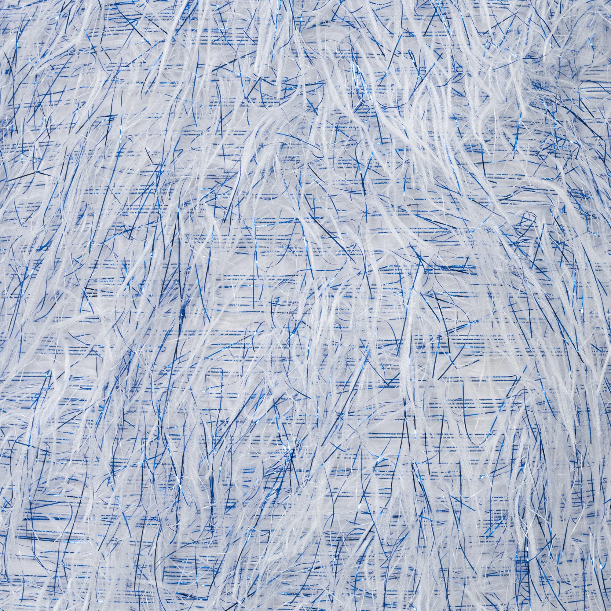 Chanel, dress, a white and blue metallic dress, size 34.