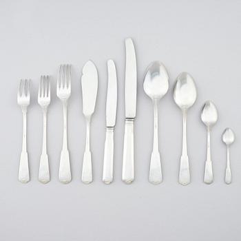 A Swedish 20th Century silver cutlery-set of 114 pieces, marks of WA.Bolin, Stockholm 1920 and 1933.