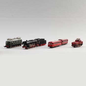 MODELLTÅGSLOK, 4 st, Märklin, Tyskland.