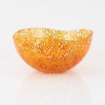 Kjell Engman, a glass bowl, 'Dino', Kosta Boda.