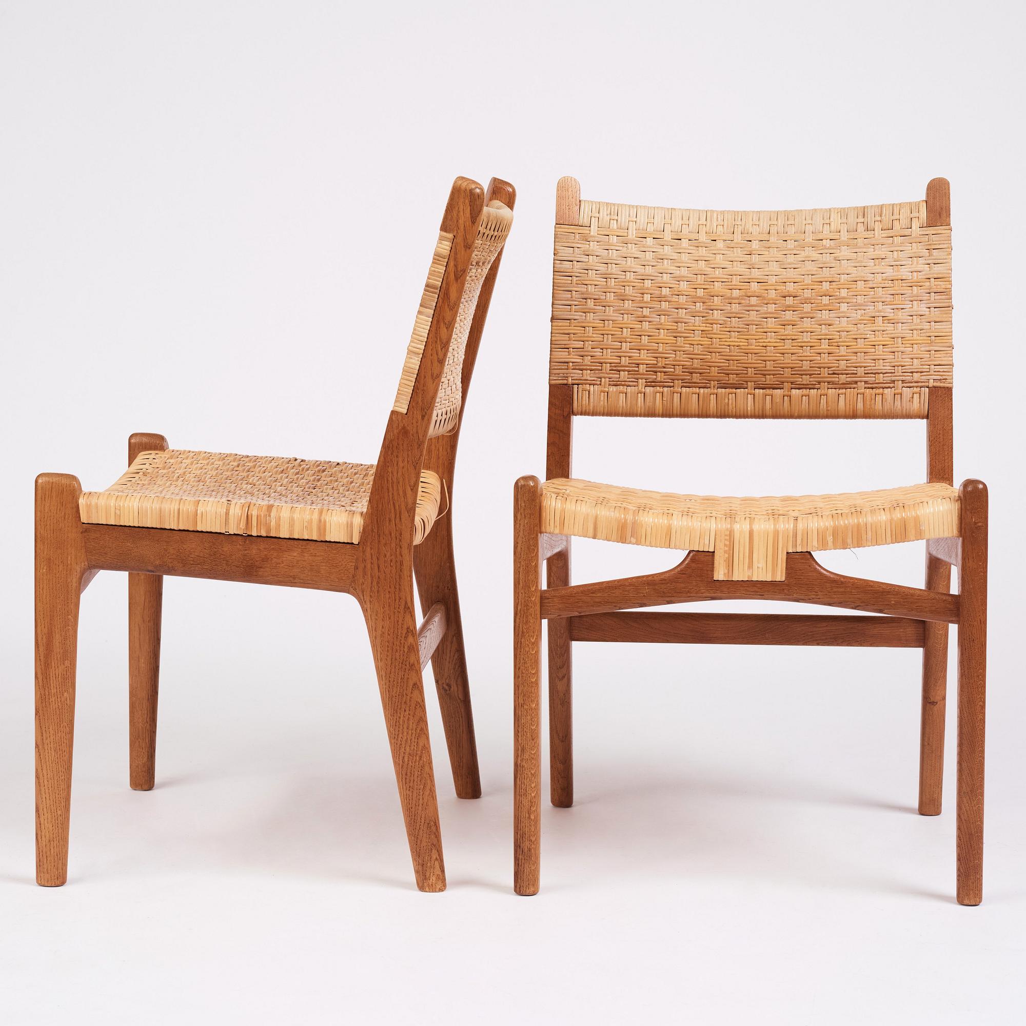Hans J. Wegner, a set of six 'CH31' chairs, Carl Hansen & Son, Denmark 1950s.