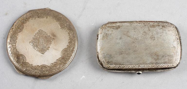 DOSOR, 6 st, silver, 1900-tal, tot vikt 444 g.