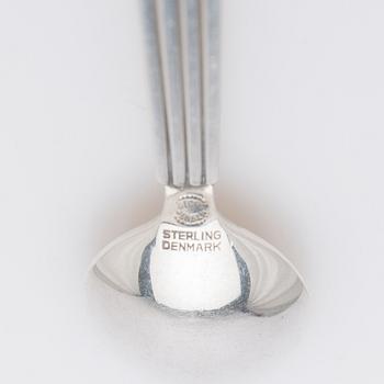 Georg Jensen, kaffeskedar, 11 st, sterling silver, modell "Bernadotte", design Sigvard Bernadotte, Köpenhamn, Danmark.