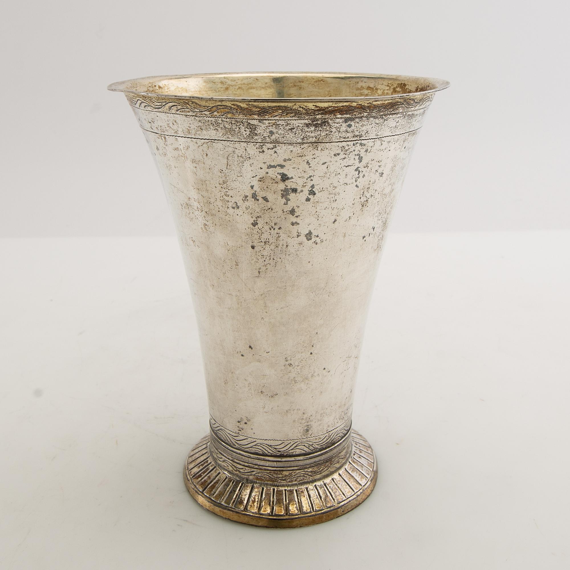 Eric Holmberg Bägare/Vas silver Lund 1809.