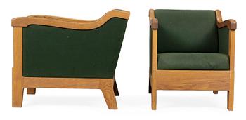 A pair of easy chairs, "Jägermeister" by Mats Theselius, Källemo.