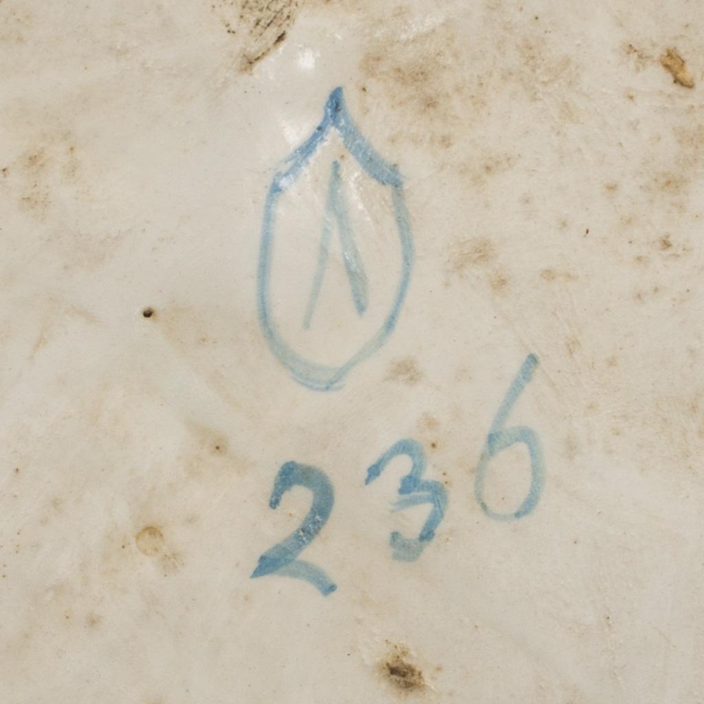 ANDREA DELLA ROBBIA, efter, väggrelief, majolika, Italien, 1800-tal.