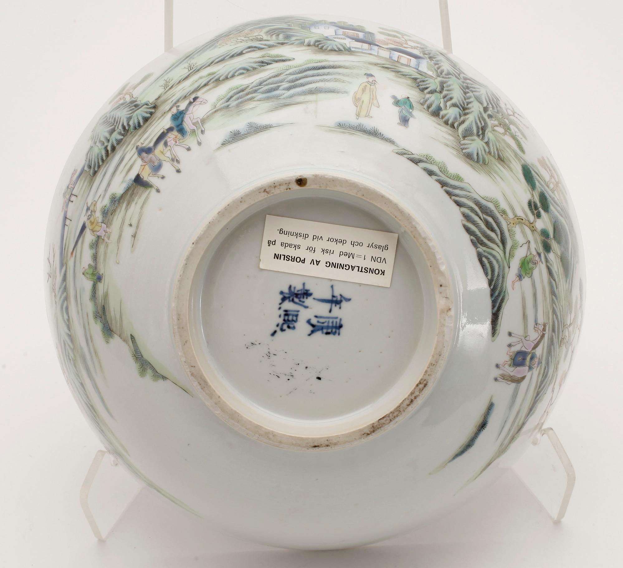 SKÅL, porslin, Kina, 1800-tal.