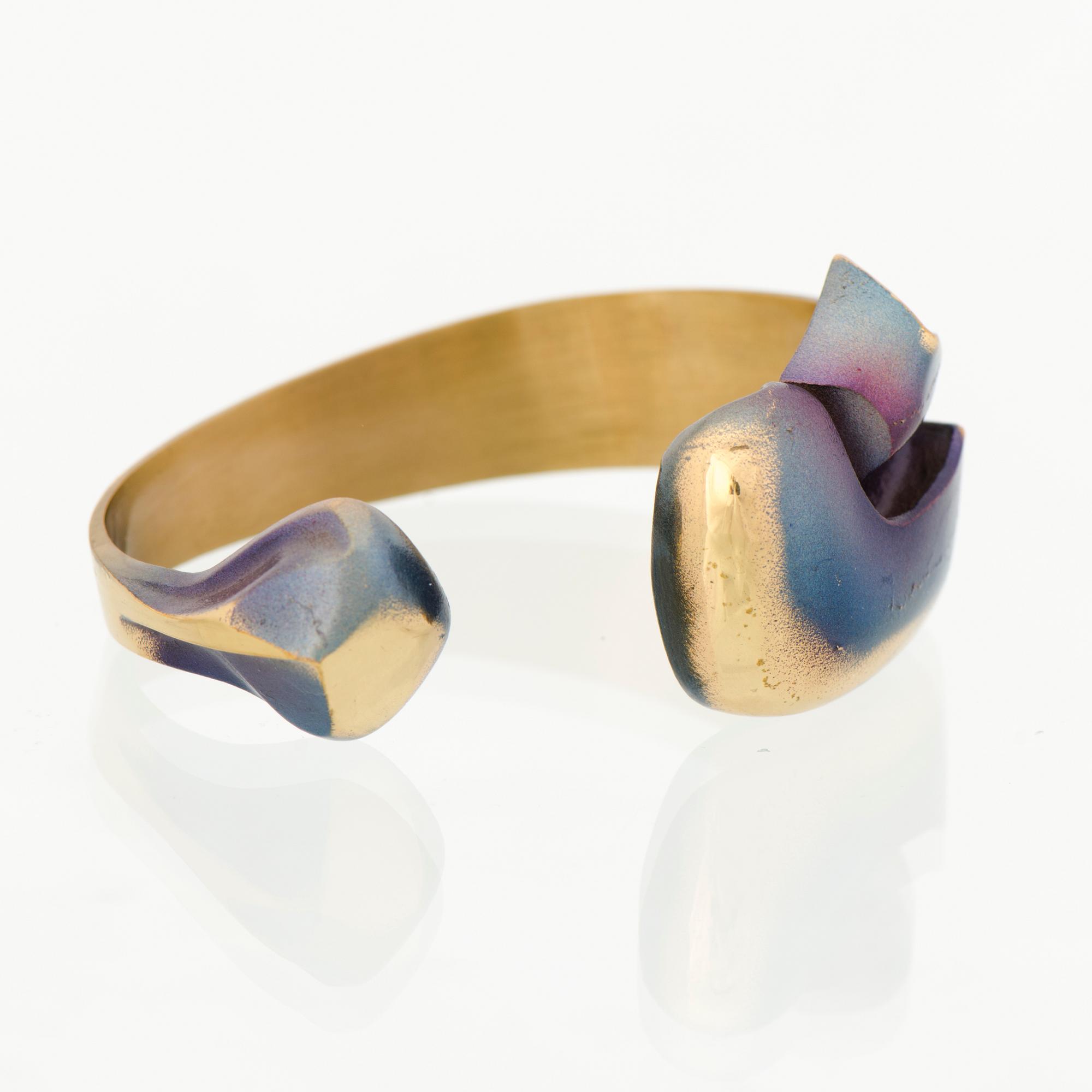 BJÖRN WECKSTRÖM, RIIPUS, RANNEKORU ja SORMUS, tulipronssia. Lapponia 1970-luku.