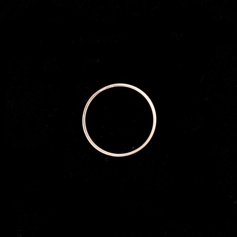 RING, 14K guld, diamant. Vikt ca 5,4 g.