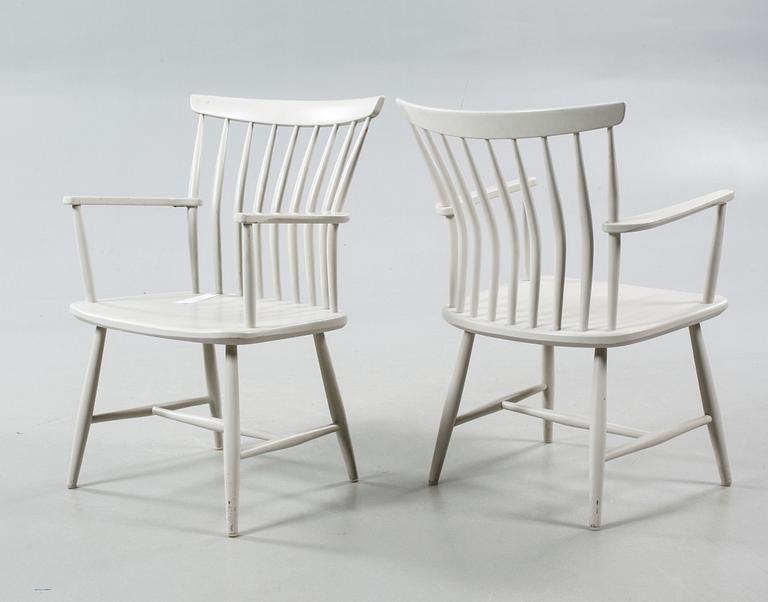 A pair of armchairs named "60A", designed by Gunnar Eklöf for AB Nässjö Stolfabrik.