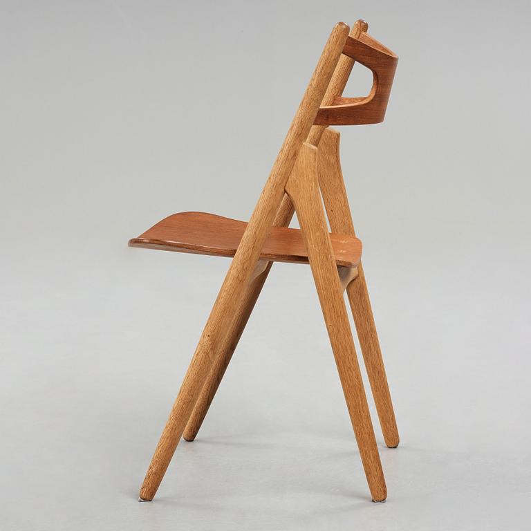 HANS J WEGNER, stol "CH 29 /Savbukkestolen", Carl Hansen & Søn, Danmark, 1950-60-tal.