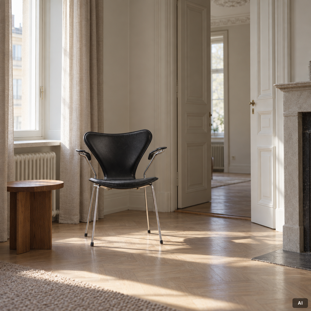 Arne Jacobsen, Armchairs, 3 pcs, “Series 7”, Fritz Hansen.