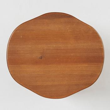 David Rosén, a Swedish Modern 'Berga' pine stool, Nordiska Kompaniet, Sweden 1930-1940s.