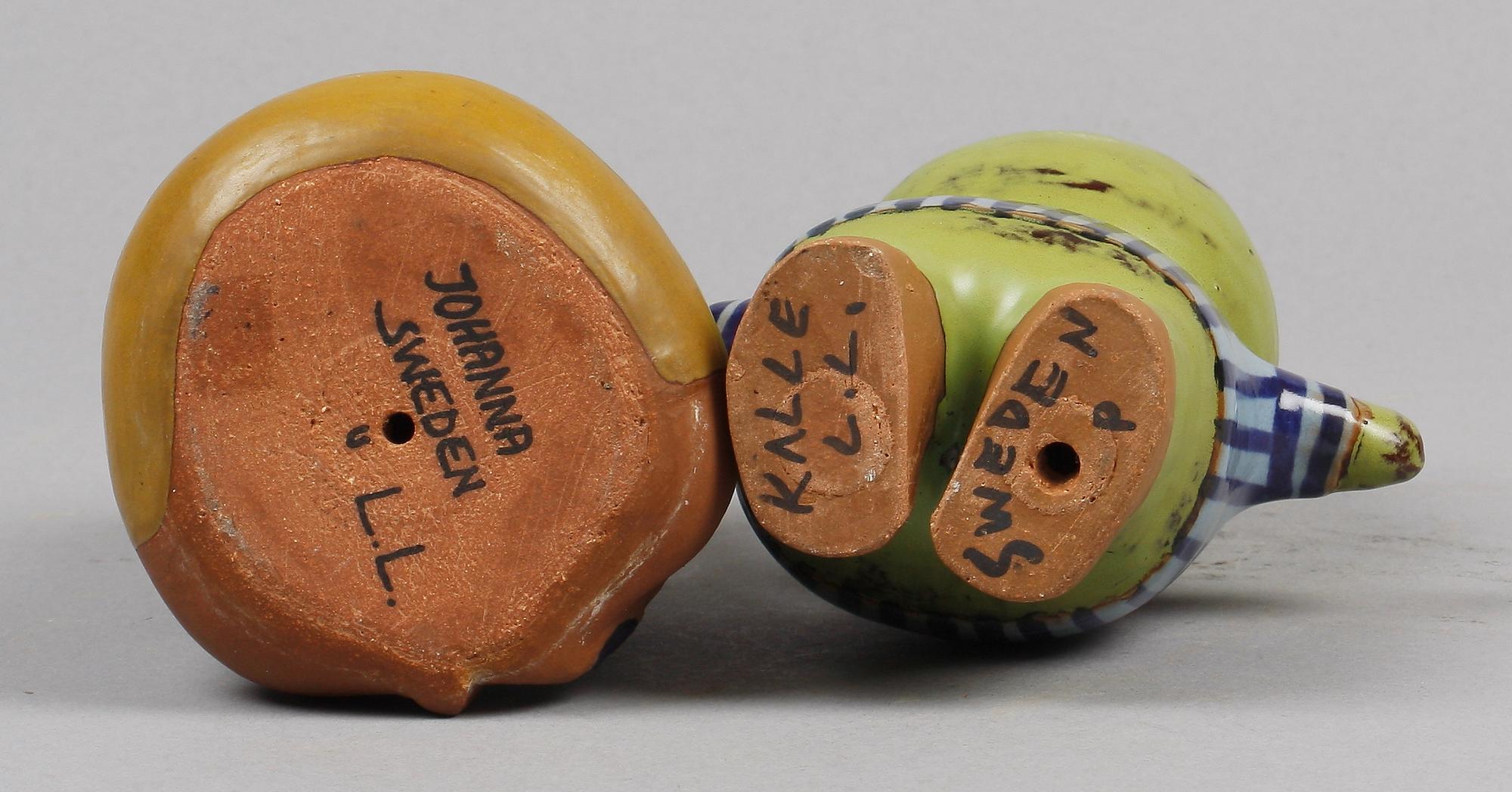 FIGURINER, 2 st, stengods, Lisa Larson, Gustavsberg.