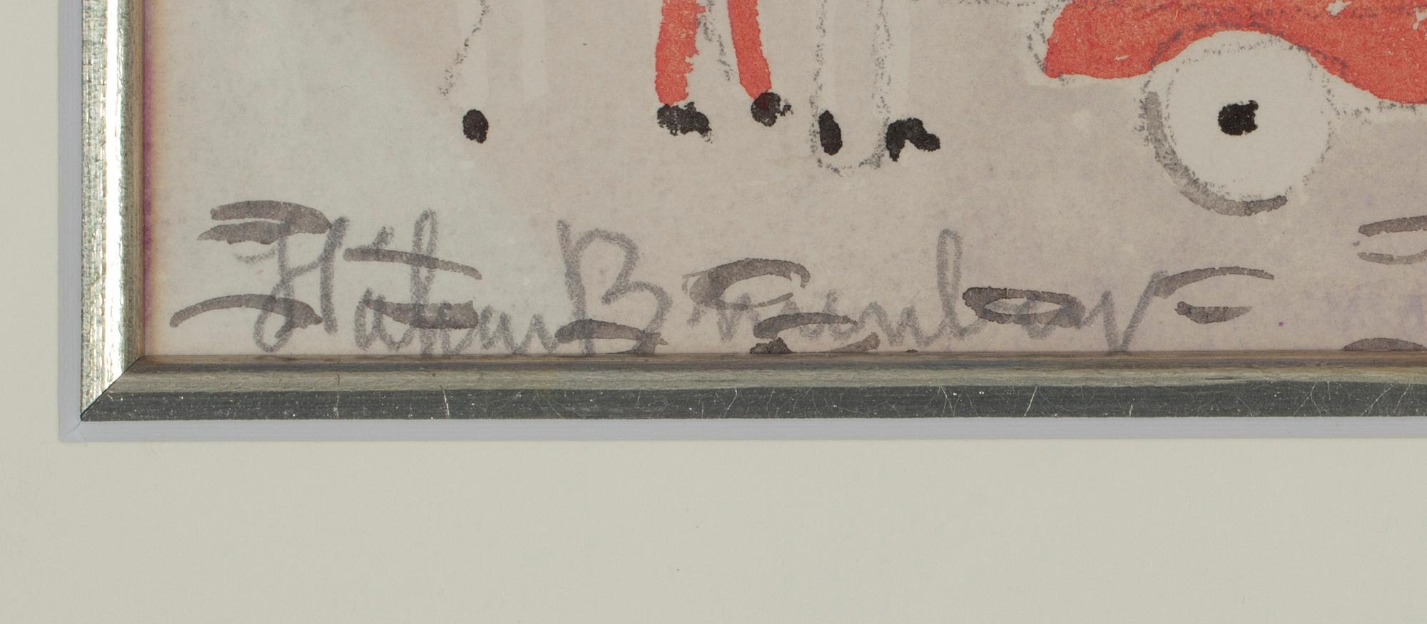 HÅKAN BRUNBERG, akvarell och blyerts, sign.