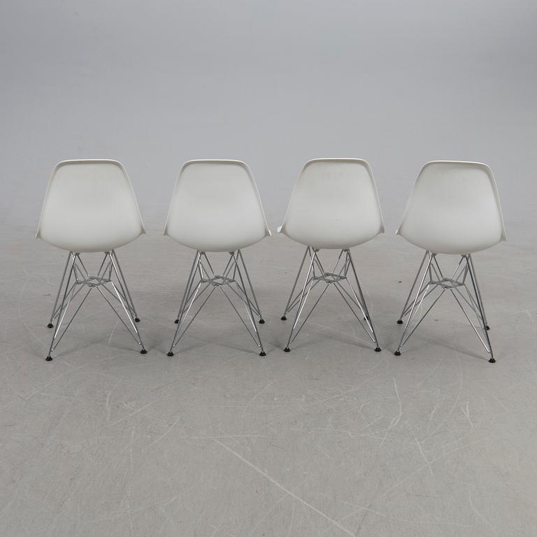Charles & Ray Eames, chairs, 4 pcs, "Plastic chair DSR", Vitra, 2016.