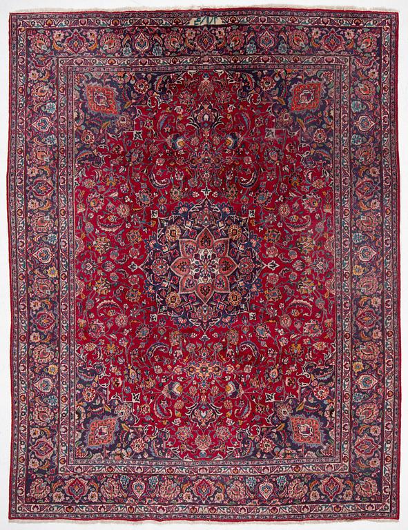 Rug, Keshan, signed, approx. 385 x 300 cm.