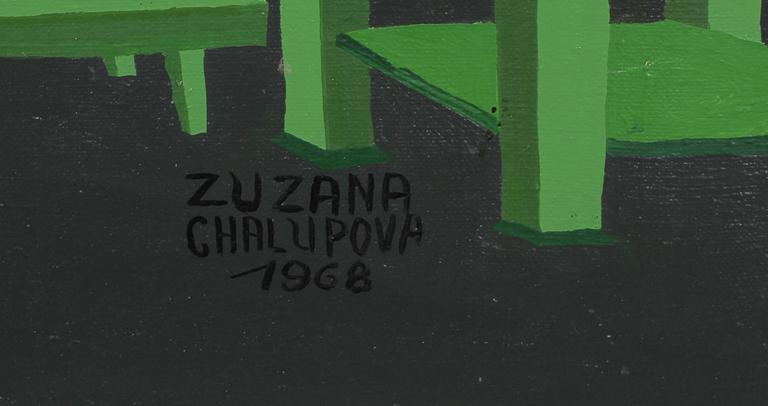 ZUZANA CHALUPOVA, olja på duk, sign o dat 1968.