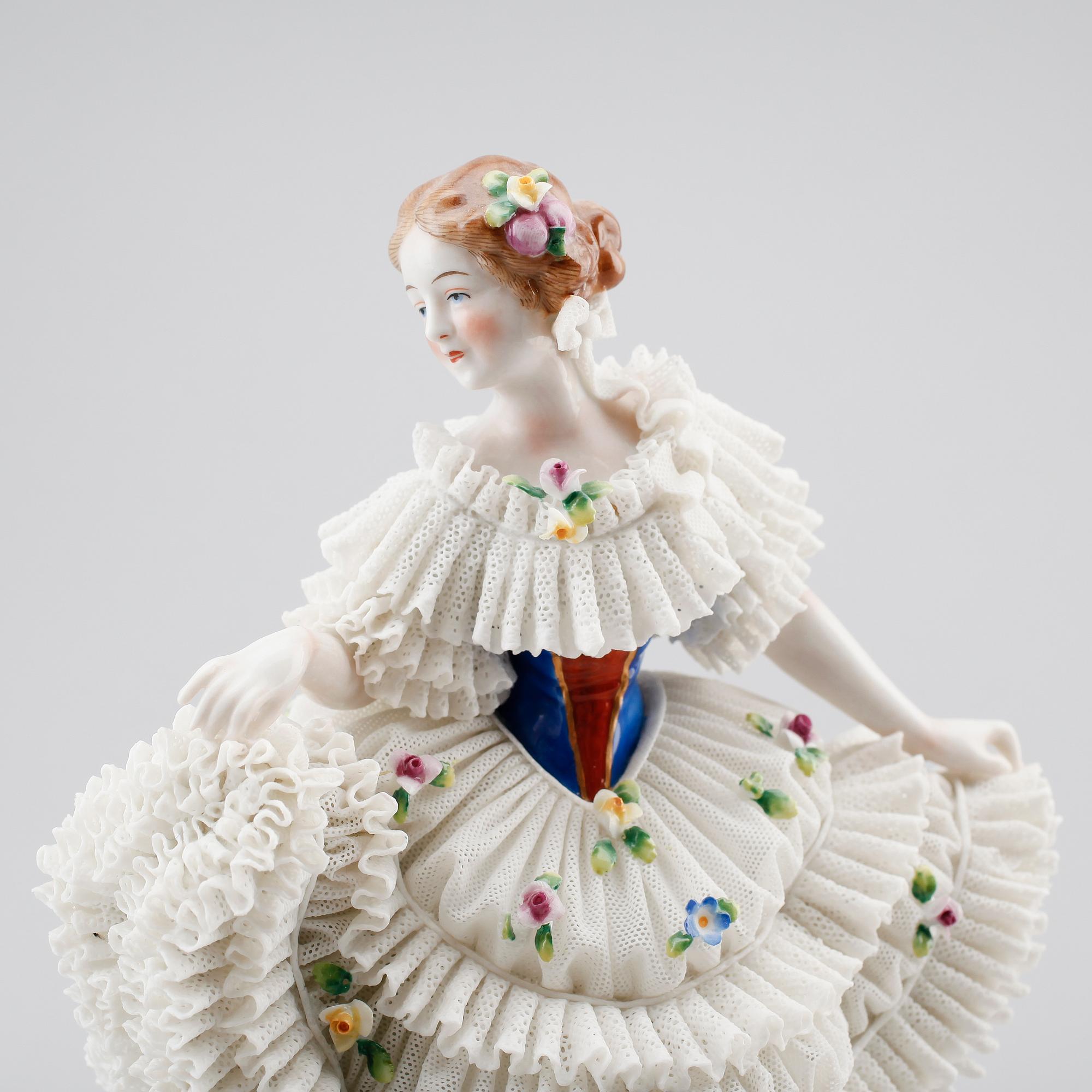FIGUR, porslin, Sitzendorf, Tyskland, 1900-talets första hälft.