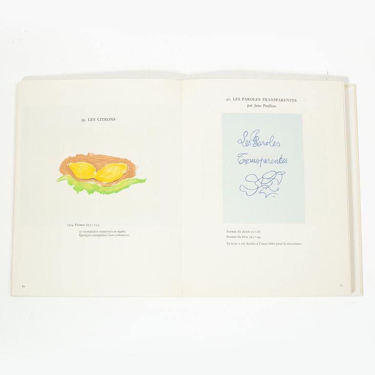 Art books, 3 pcs, Picasso Linoleum Cuts, Braque Lithographe, and André Masson - The Complete Graphic Work, vol 1.