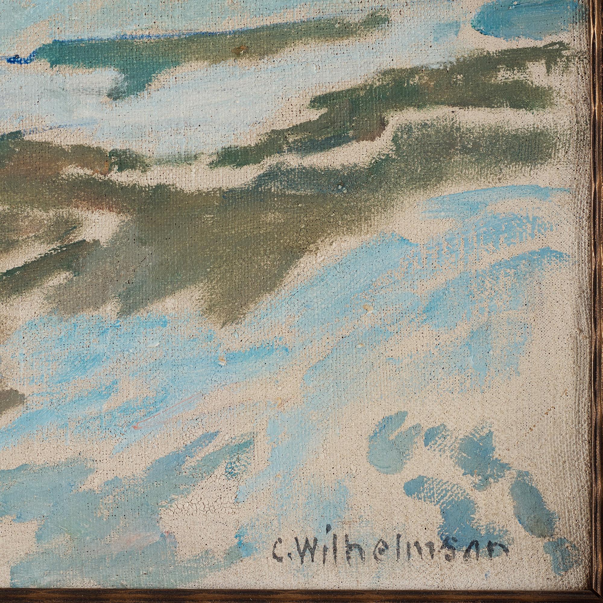 Carl Wilhelmson, "Vinterlandskap" (Vy från Kvarnberget, Fiskebäckskil).