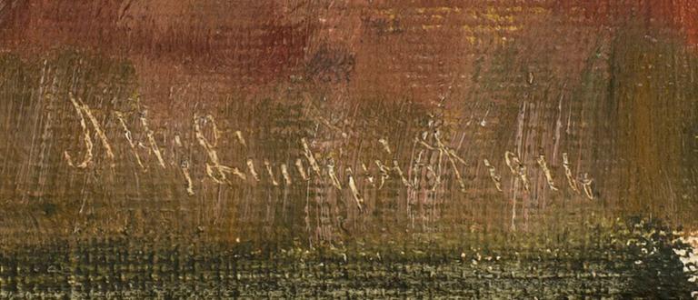AXEL HJALMAR LINDQVIST, oil on canvas signed.
