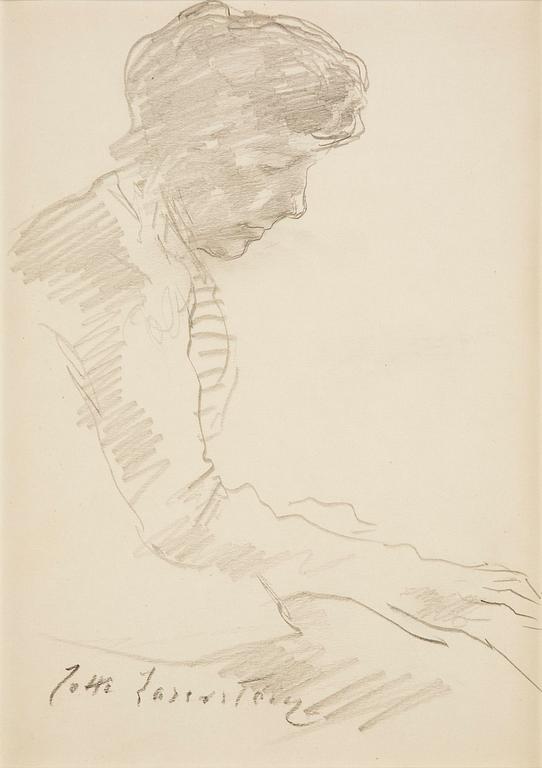Lotte Laserstein, Traute in profile.