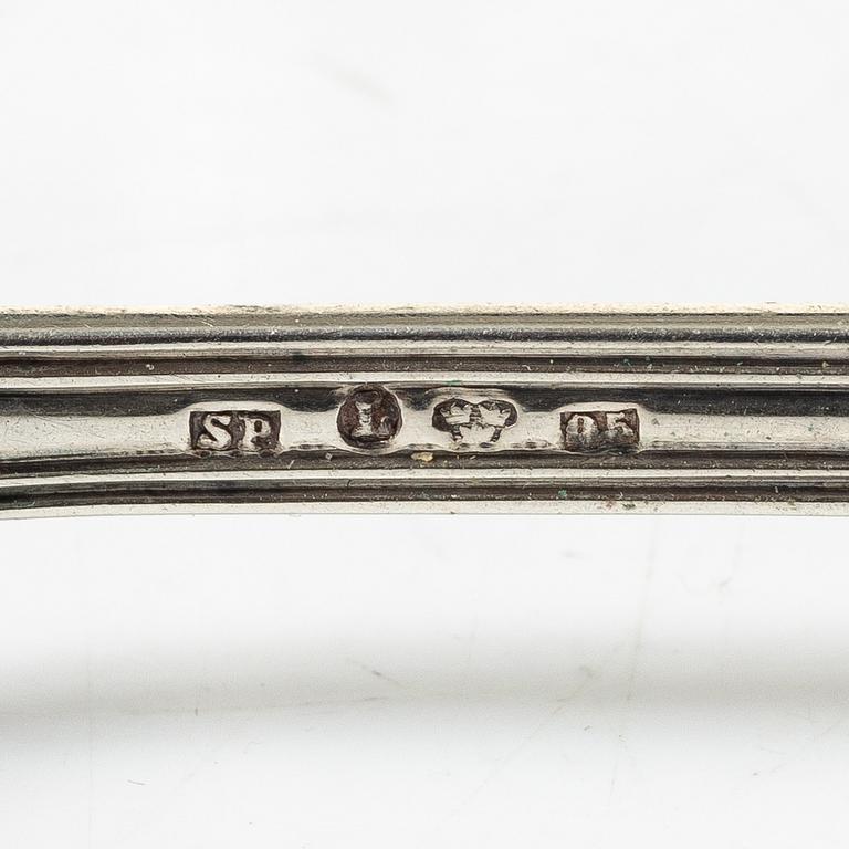 Bestick, silver, 6 delar, "Olga", 1849 - 1891.