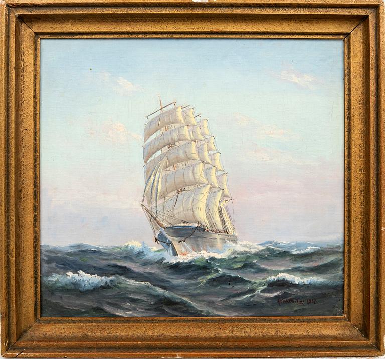 Alexander Wilhelms, oil on canvas, signed and dated.