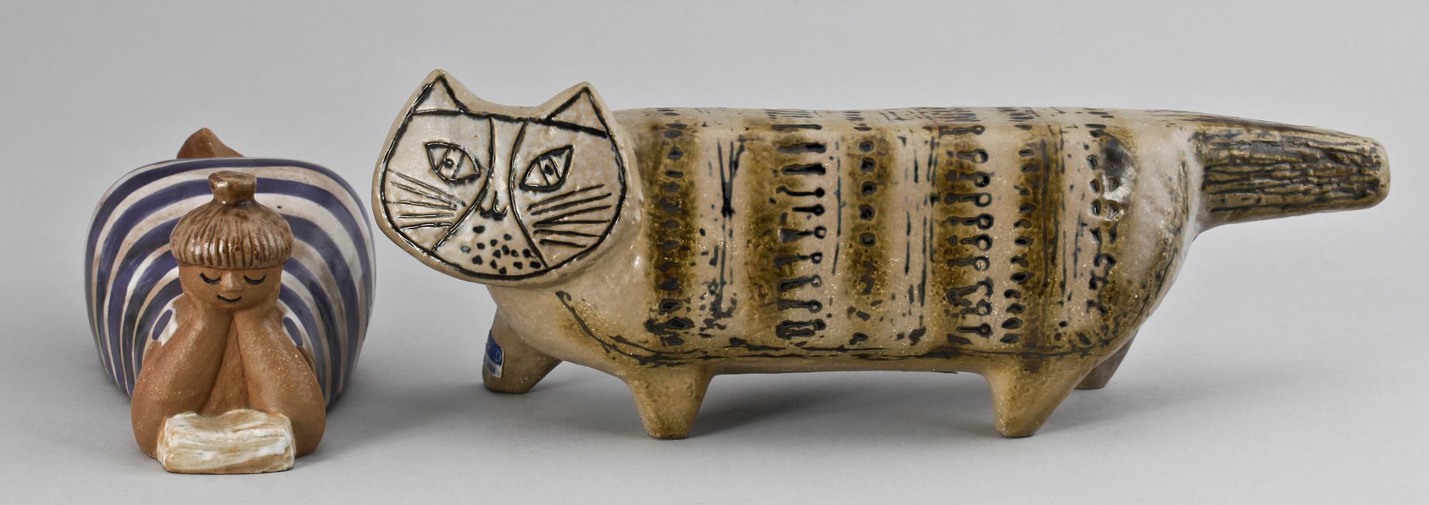 FIGURINER, 2 st, stengods, Lisa Larson, Gustavsberg.