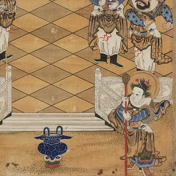 Unknown artist, water colour and ink on paper, China, 20th century.