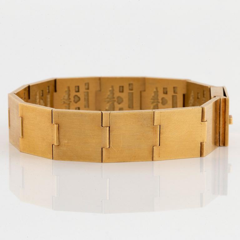 Wiwen Nilsson, armband, Lund 1963, 18K guld.