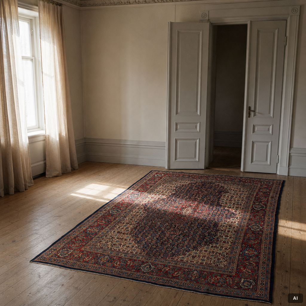 A Sarough carpet, approx. 333 x 210 cm.
