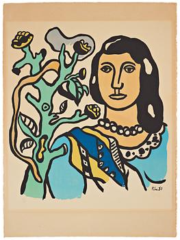 Fernand Léger, "La femme et la fleur".