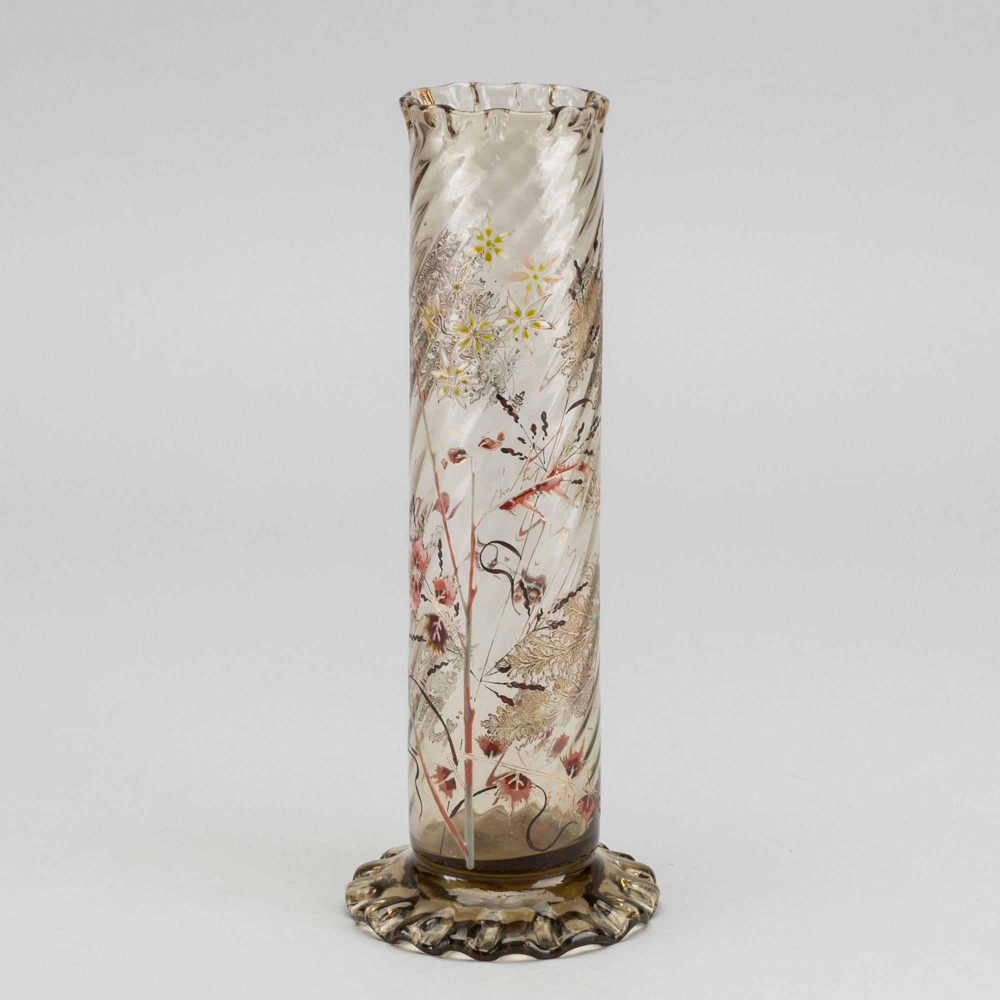 EMILE GALLÉ, vas signerad Art Nouveau ca 1880.