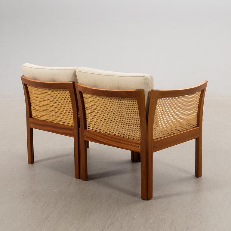 Illum Wikkelsoe, sofa, two-seater, "Plexus", Silkeborg, Denmark, 1970s.
