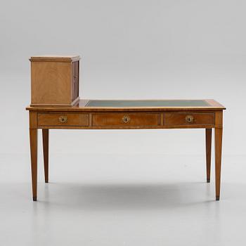 A late Gustavian style writing table, 19th century.