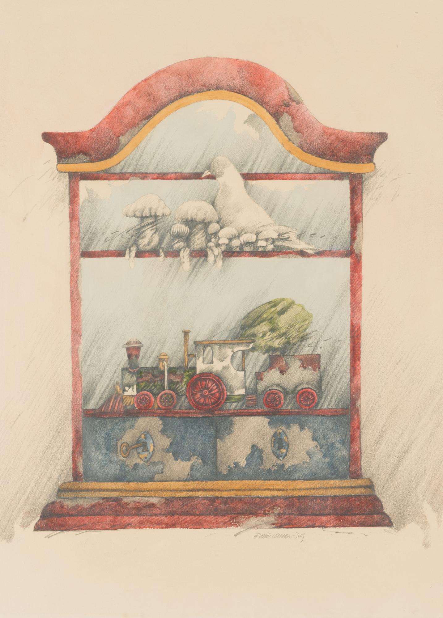 Raimo Kanerva, watercolour, signed and dated-79.