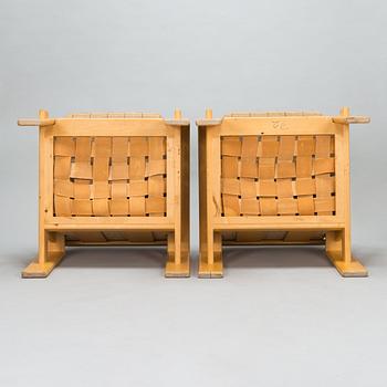 Esko Pajamies, a pair of 1970/80's 'Bonanza' armchairs for Asko.