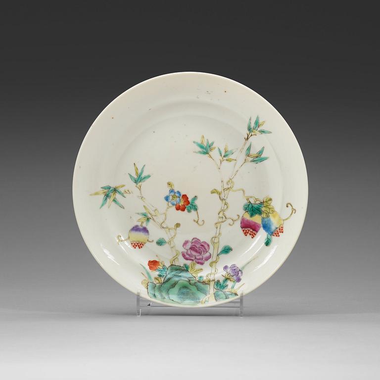 A dish, late Qing dynasty, with Guangxus marke.