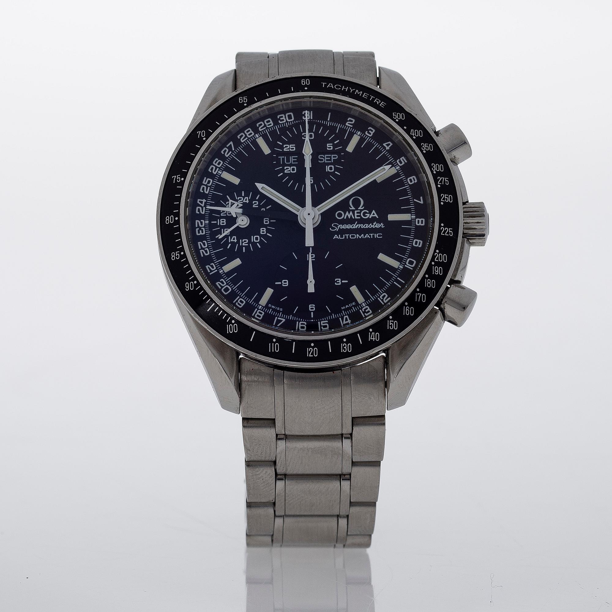 OMEGA, Speedmaster, Day-Date, Mark 40, "Tachymetre", kronograf, armbandsur, 39 mm.