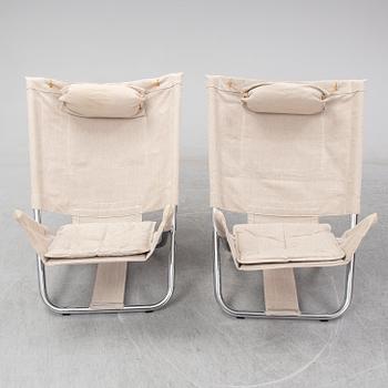 BÖRGE LINDAU & BO LINDEKRANTZ, a pair of 1970's 'X 75-4' armchairs, Lammhults.