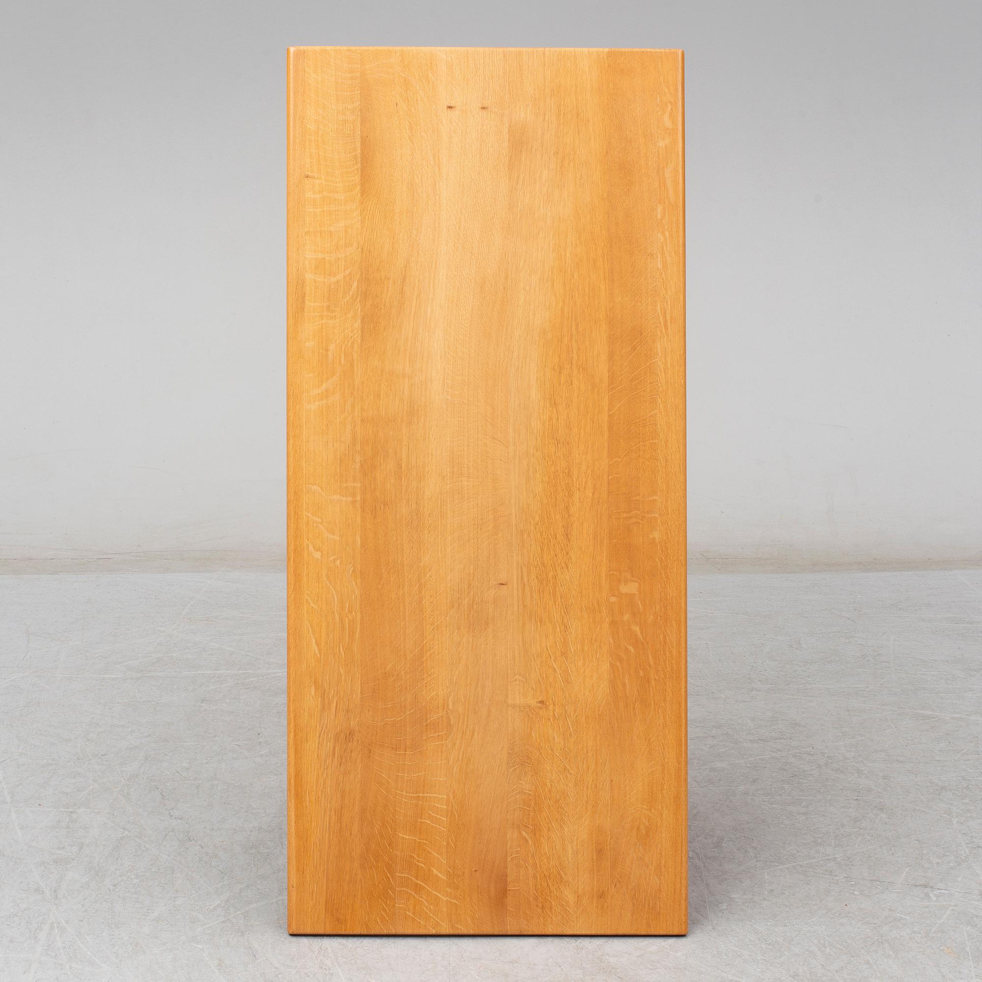 A second half of the 20th century oak coffee table by Hans J Wegner, Andreas Tuck, Denmark.