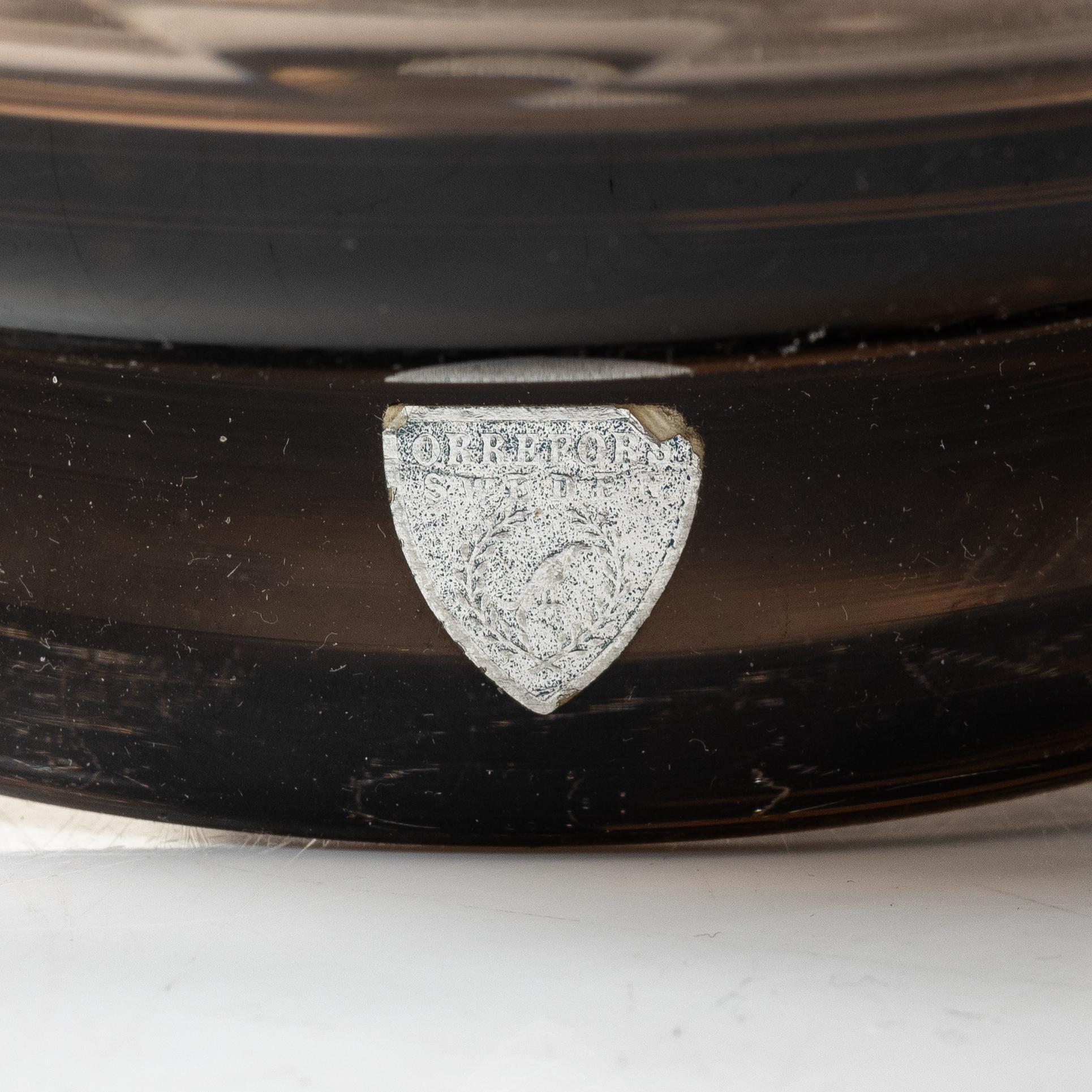 Simon Gate, Bowl, glass, Orrefors, 1930s.