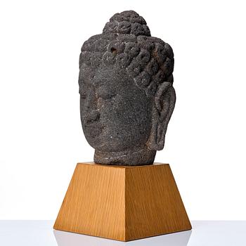 A Borobodur style Head of Buddha, Java.