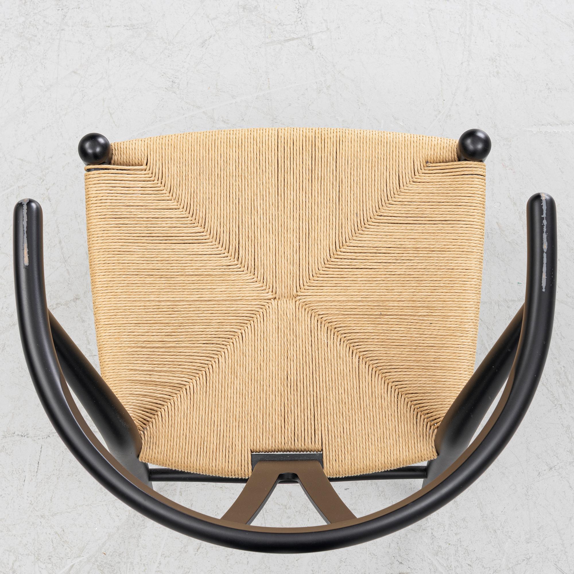 Hans J. Wegner, a model CH-24/'Wishbone' chair, Carl Hansen, Denmark, 21st century.