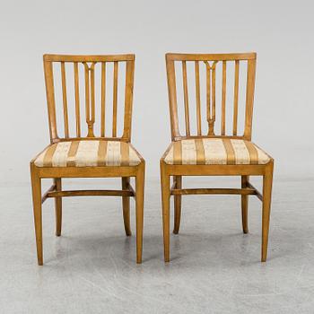 CARL MALMSTEN, stolar ett par modell 2095, Nordiska Kompaniet. Formgiven 1927.